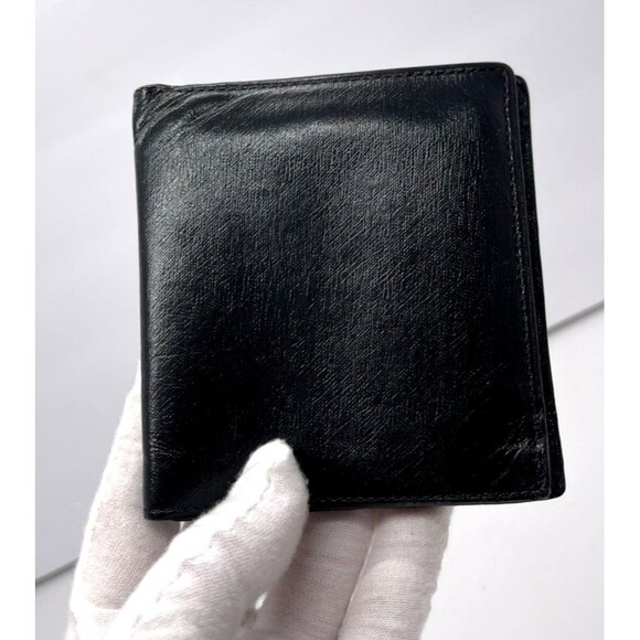 Dunhill Bifold black leather wallet card holder elegant Perfect size - Picture 4 of 11